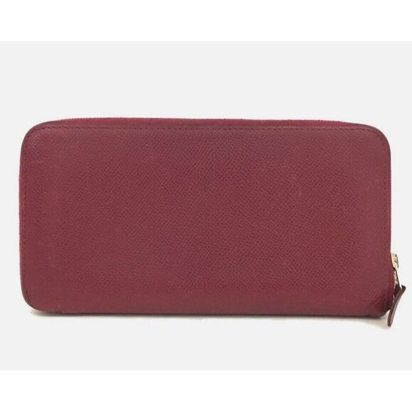 Authentic HERMES Azap Veau Epsom Leather Zip Around Long Wallet - Picture 4 of 10
